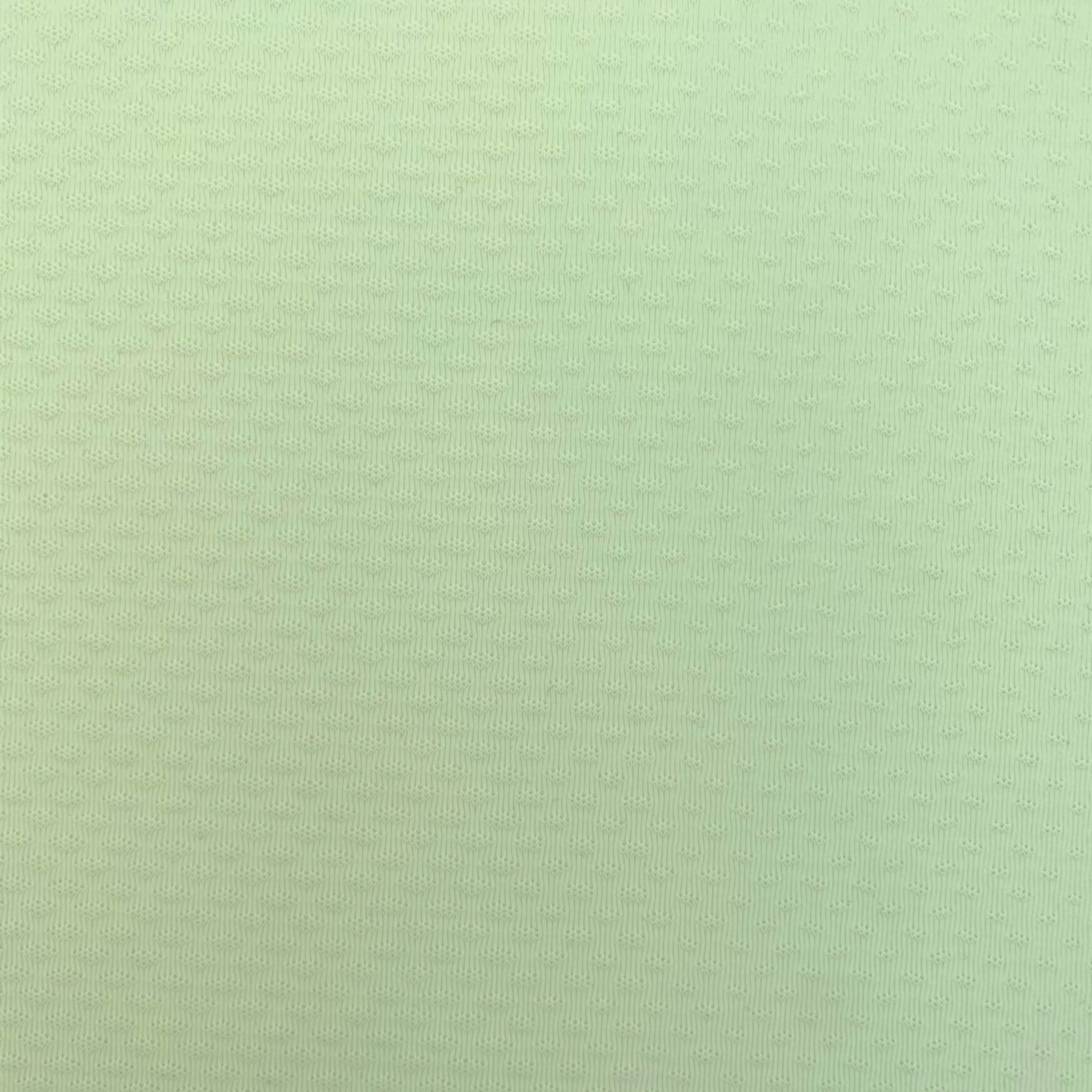 TESSUTO SINGLE JERSEY A RETE VERDE PALLIDO