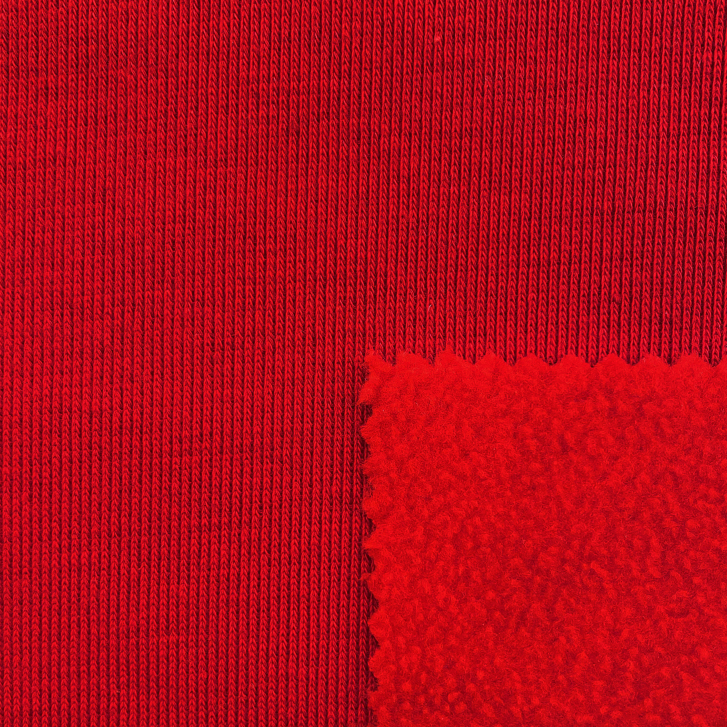 TESSUTO ROSSO PER FELPA INVERNALE